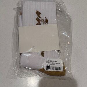 Kids Honor White and Mustard Socks